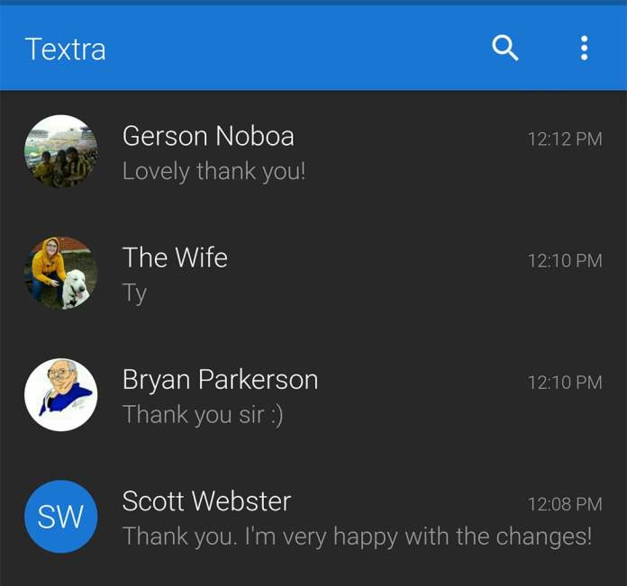 apps like textra for iphone