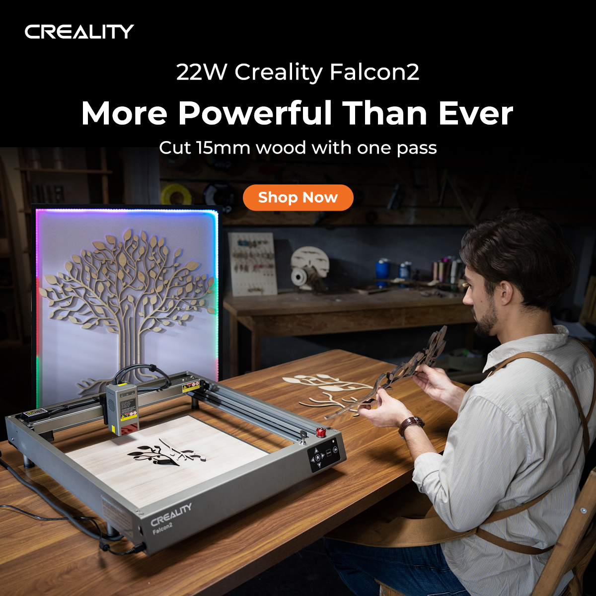 Free Course: 1st Look the New Creality Falcon 2 Laser Engraver! Setup  Tutorial Inside from Make With Tech (MakeWithTech)